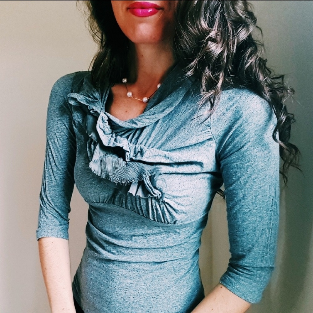 Anthropologie Ric Rac Ruffle Top